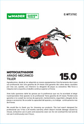 MADER E-MT370C Operating Instructions Manual