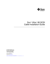 Sun Microsystems Ultra 80 SCSI Installation Manual