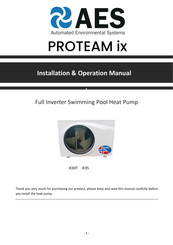 AES PROTEAM iX30T Installation & Operation Manual