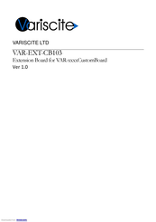 Variscite VAR-EXT-CB103 Manual