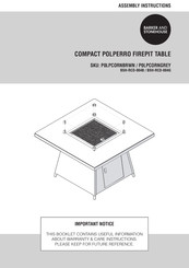 BARKER AND STONEHOUSE P0LPCORNBRWN Assembly Instructions Manual