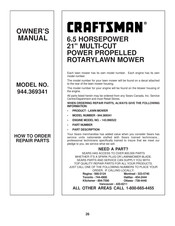 Craftsman 944.369341 Owner's Manual