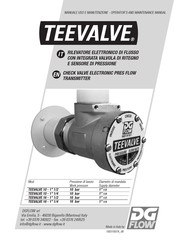 DG FLOW TEEVALVE 10 1 1/4 Operator And  Maintenance Manual