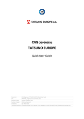 tatsuno EUROPE Quick User Manual