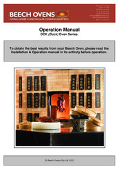 Beech ovens DCK Series Operation Manual