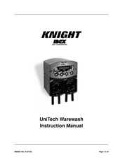 Knight UniTech Warewash Instruction Manual