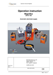 REUTER MagicBox EP-01-160 Operation Instruction Manual