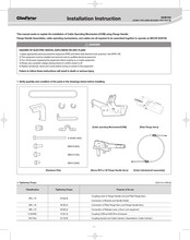 Gladiator GCB100 Installation Instruction