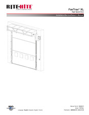 RITE-HITE FasTrax XL Installation/Service/Owner's Manual