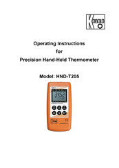 Kobold HND-T205 Operating Instructions Manual
