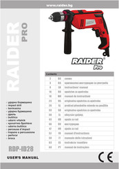 Raider Pro RDP-ID28 User Manual