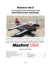 Maxford Usa Antonov An-2 Instruction Manual