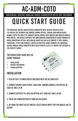 AVProEdge AC-ADM-COTO Quick Start Manual