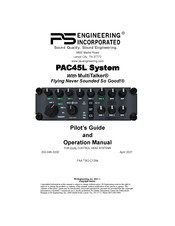 PS Engineering PAC45L Pilot's Manual And Operation Manual