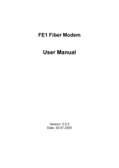 upcom FE1 User Manual