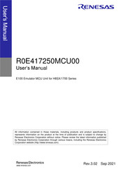 Renesas E100 User Manual