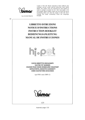 Bimar Hi-pet DHP-12 Instruction Booklet