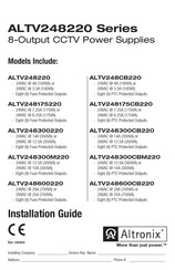 Altronix ALTV248300220 Installation Manual
