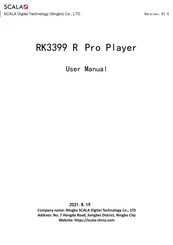 Scala RK3399 R Pro User Manual