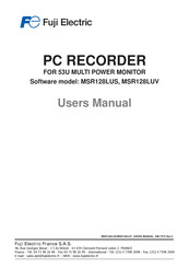 FE MSR128LUV User Manual