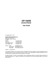 evertz CP-1024E User Manual