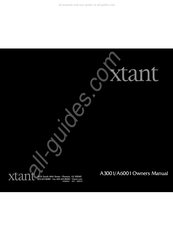 Xtant A6001 Owner's Manual