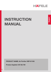 Häfele HSP-8116U Instruction Manual