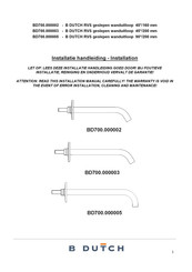 B DUTCH BD700.000002 Installation Manual