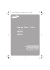 Samsung SCX-FAX210 Setup Manual