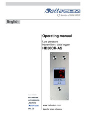 GHM Delta OHM HD50CR-AS Operating Manual