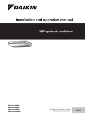 Daikin FXHA63AVEB Installation And Operation Manual