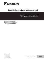 Daikin FXHA32AVEB Installation And Operation Manual
