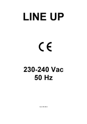 Galvamet LINE-UP230 Vac 50 Hz Installation, Operating And Maintenance Instruction