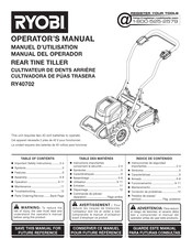 Ryobi RY40702 Operator's Manual