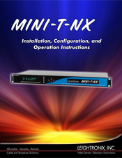 Leightronix MINI-T-NX Manual
