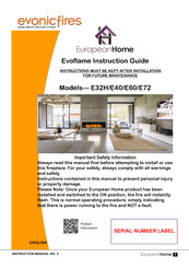 Evonicfires Evoflame E72 Instruction Manual