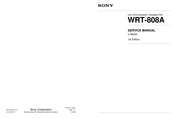 Sony WRT-808A Service Manual