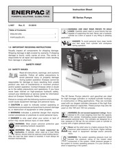 Enerpac 80 Series Instruction Sheet