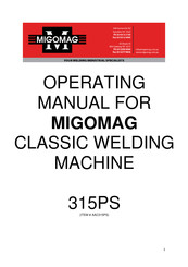 Migomag AAC315PS Operating Manual