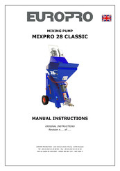 EUROPRO MIXPRO 28 CLASSIC Manual
