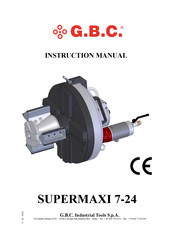 G.B.C SUPERMAXI 7-24 Instruction Manual