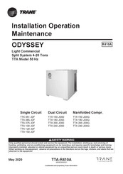 Trane ODYSSEY TTA 150 JD00 Installation Operation & Maintenance