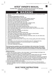 Intex 26PO Owner's Manual