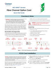 Overland Storage NEO FCO3 Quick Start Manual