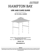 HAMPTON BAY 1000 812 320 Use And Care Manual