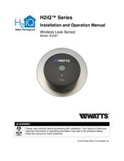 Watts H2iQ Series Installation And Operation Manual