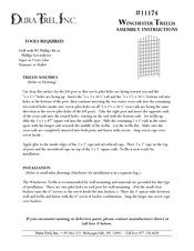 Dura Trel Winchester Trellis 11174 Assembly Instructions
