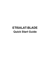 Zte ETISALAT-BLADE Quick Start Manual