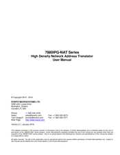 evertz 7880IPG-NAT Series User Manual