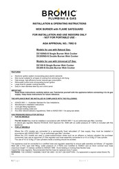 Bromic Heating DC200NG-S Installation & Operating Instructions Manual